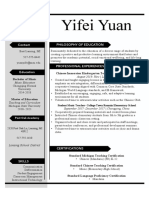 Yifei Yuan Resume