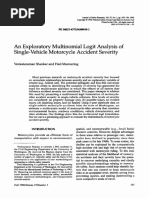 An Exploratory Multinomial Logit Analysis of Single-Vehicle Motorcycle Accident Severity