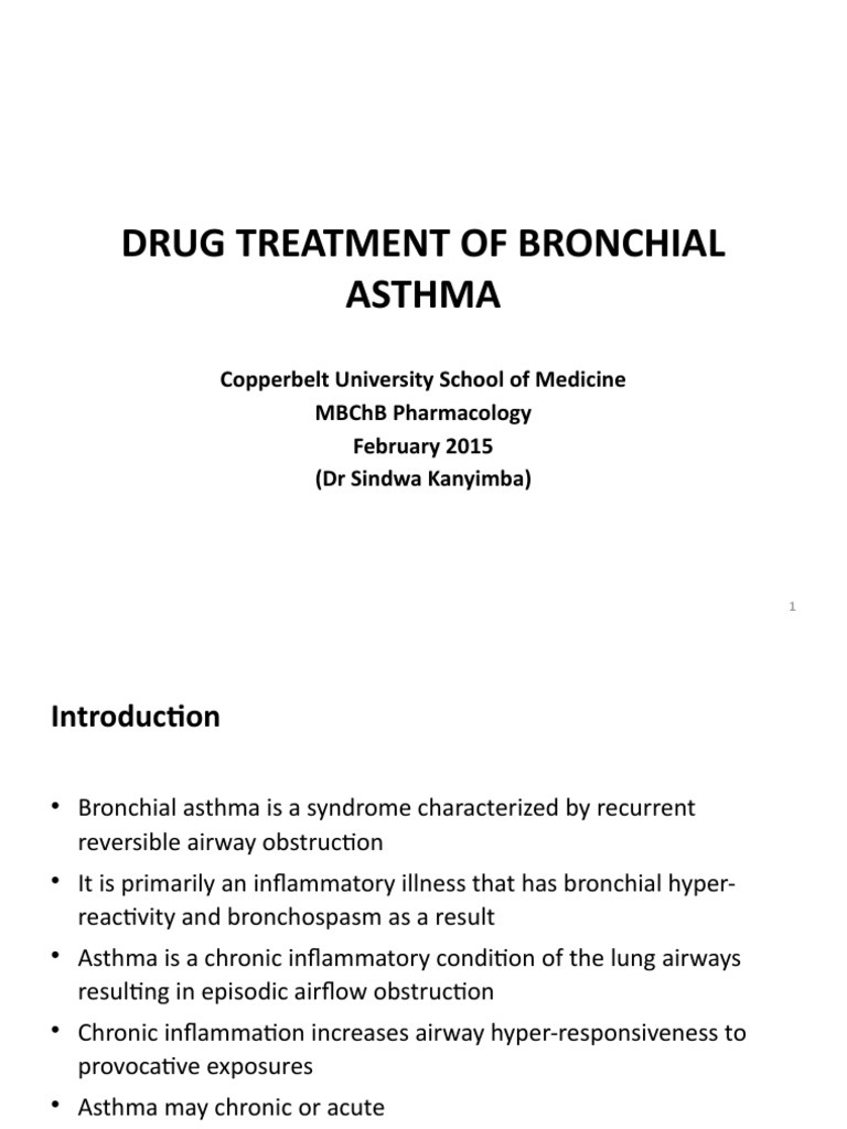 Drug Treatment of Bronchial AsthmaFeb 2015 PDF Asthma Glucocorticoid