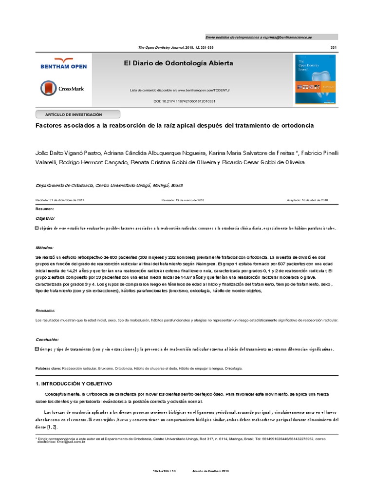 PT Es | PDF | Ortodoncia | Ramas de Odontología