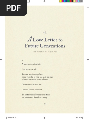 A Love Letter to Future Generations