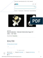 Datasheet Electroválvula 12 VDC