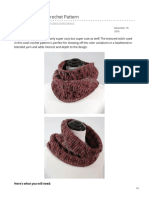 Post Stitch Cowl Crochet Pattern