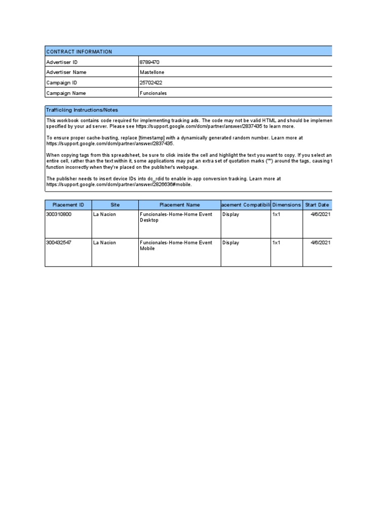 Ad Tracking Implementation Guide | PDF | Html Element | Computer Science