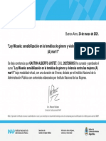 Ley Micaela Sensibilización en La Temática de Género y Violencia Contra Las Mujeres (A) Mar11-Certificado de Finalización 371573