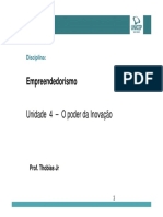 Disciplina Empreendedorismo Unidade 4 - Slides