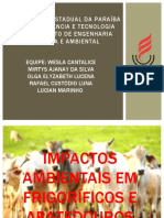 Impactos ambientais em frigoríficos e abatedouros