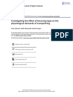 Investigating The Effect of Bouncing Type On The Physiological Demands of Trampolining