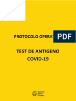 Protocolo test antigeno covid GCBA