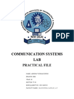 Communication Systems Practical FIle - Praneet Kapoor