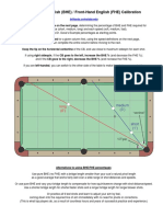 Back-Hand English (BHE) / Front-Hand English (FHE) Calibration