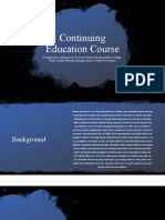 Continuing Education Course - Capstone Scholarly Project