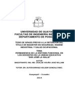 Disfonia Funcional en Docentes de La Unidad Educativa San José La Salle