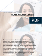 Glass Ionomer Cement: Recent Advances in