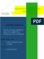 Técnicas para Medir El Impacto Ambiental en La Minería.