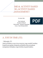 Just in Time & Activity Based Costing