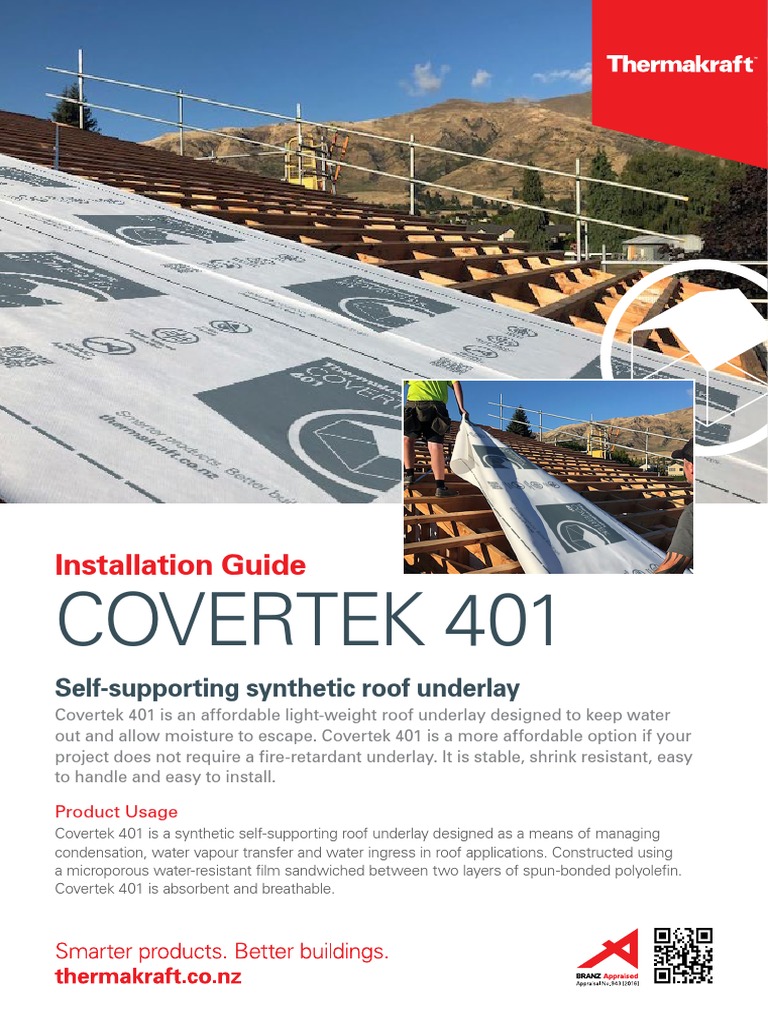 Covertek 401 Installation Guide | PDF | Roof | Structural Engineering