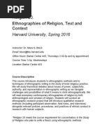 Anthro - Ethnographies of Religion, Text and Context (Prof Mara Block 1.2016)