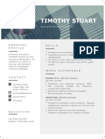 Timothy Stuart: Personal Profile Skills