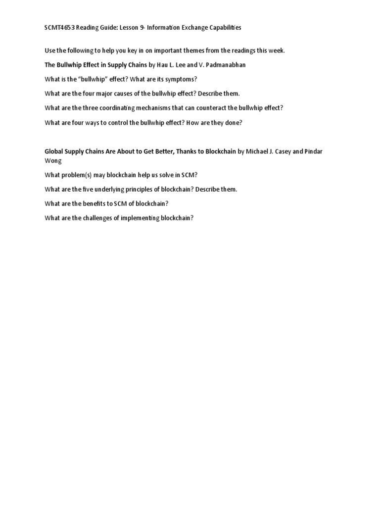 Reading Guide-Lesson 9 | PDF | Career & Growth