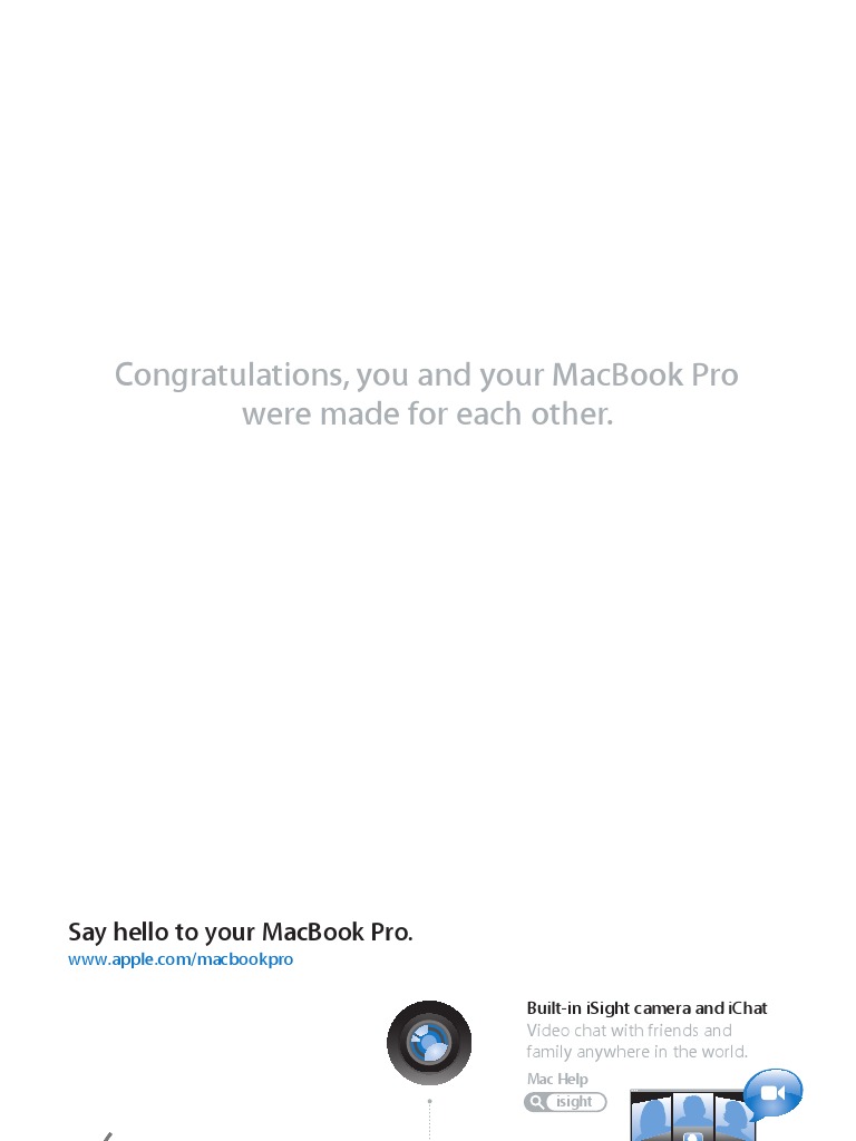 MacBook Pro 13-Inch Users Guide | PDF | Airport | Mac Os