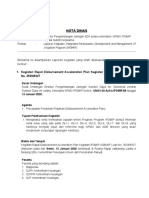 Nota Dinas Kegiatan Npmu 2020