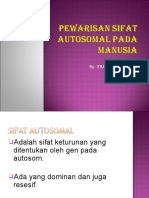 Pewarisan Sifat Autosomal Pada Manusia