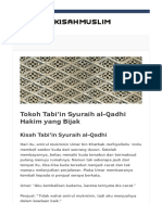 2815 Tokoh Tabiin Syuraih Al Qadhi Hakim Yang Bijak - HTML