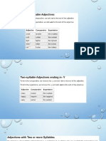 comparative and Superlative Grammar RULES