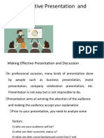 Making Effective Presentation and Discussion