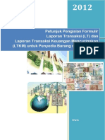 Petunjuk Pengisian Formulir Laporan Transaksi (LT) Dan Laporan Transaksi Keuangan Mencurigakan (LTKM) Untuk Penyedia Barang Dan Atau Jasa