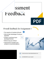 Assessment Feedback