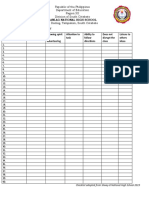 Checklist Adopted From Silway-8 National High School 2019