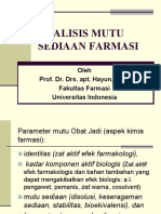 Analisis Mutu Sed Farmasi Apt