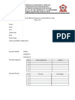 Formulir - Pendaftaran - Ketua HMJ