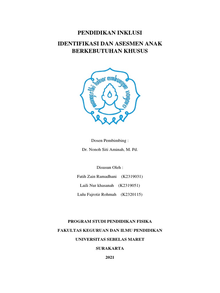 Identifikasi Dan Asesmen Abk Pdf Kesehatan Holistik