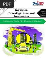 Inquiries, Investigations and Immersion: Division of Pasig City Research Manual