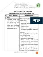 Hasil Tanggapan Sarasehan 2021