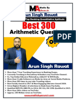 Best 300 Arithmetic Questions – Part 1 by Arun Singh Rawat