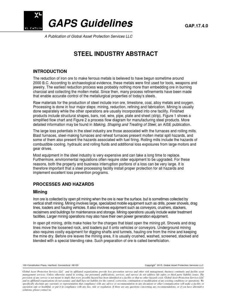 Steel Industry Abstract | PDF | Steelmaking | Blast Furnace