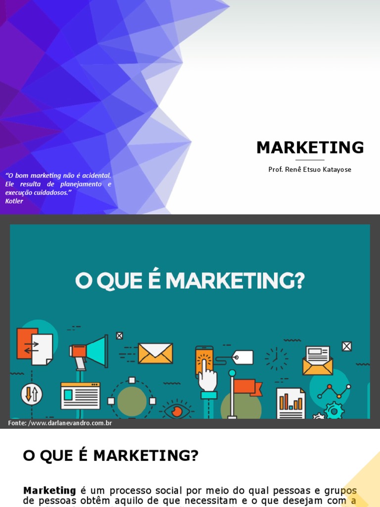 Aula 01 - Conceitos e Definicao de Marketing | PDF | Propagandismo ...