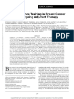 Heavy Resistance Training in Breast Cancer