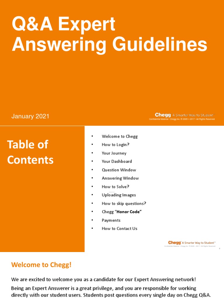 Chegg QA Guideline - v10 | PDF | Test (Assessment) | Question
