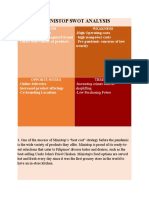 Ministop Swot Analysis: Threats - Increasing Crimes Such As Shoplifting - Low Purchasing Power