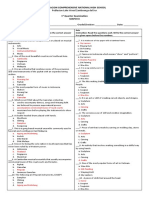 1ST Quarter Answer Key