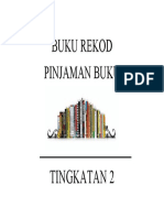 Cover Buku Rekod Pinjaman Book