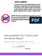 Interpretation of A Culture and Sensitivty Report
