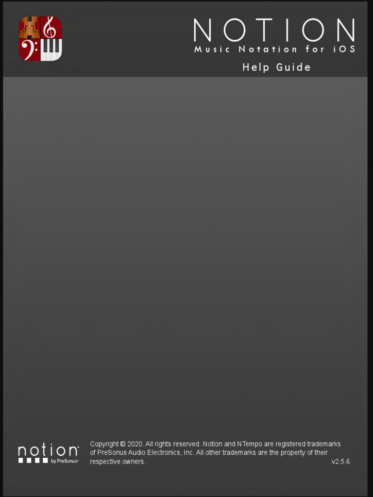 Notion Music Notation For iOS PDF I Cloud Ios