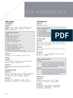 Workbook Answer Key: Welcome