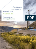 Deloitte Oil & Gas Mergers and Acquisitions Report - Year-End 2014